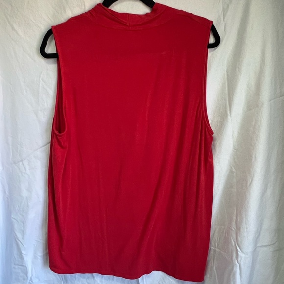 Vince Camuto Vince Camuto Red Sleeveless Drape Neck -Size XL - Picture 2 of 4